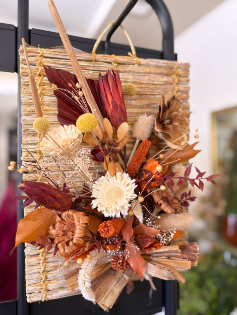 Quadro Fiorito: composizione di fiori essicati