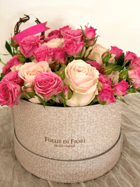 Box fiorita rose